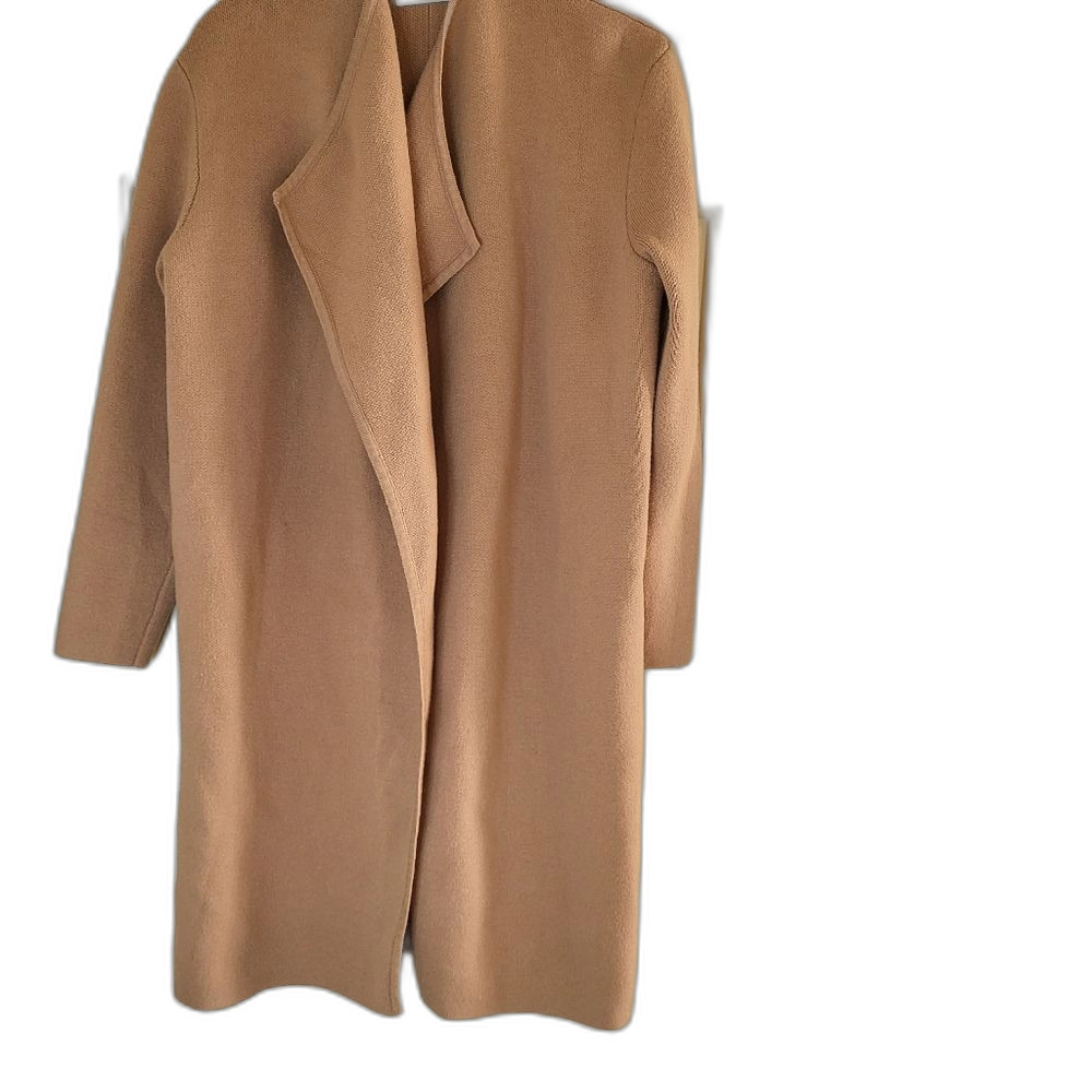 Chicwish Cozy Beige Wool Blend Knit Cardigan M/L